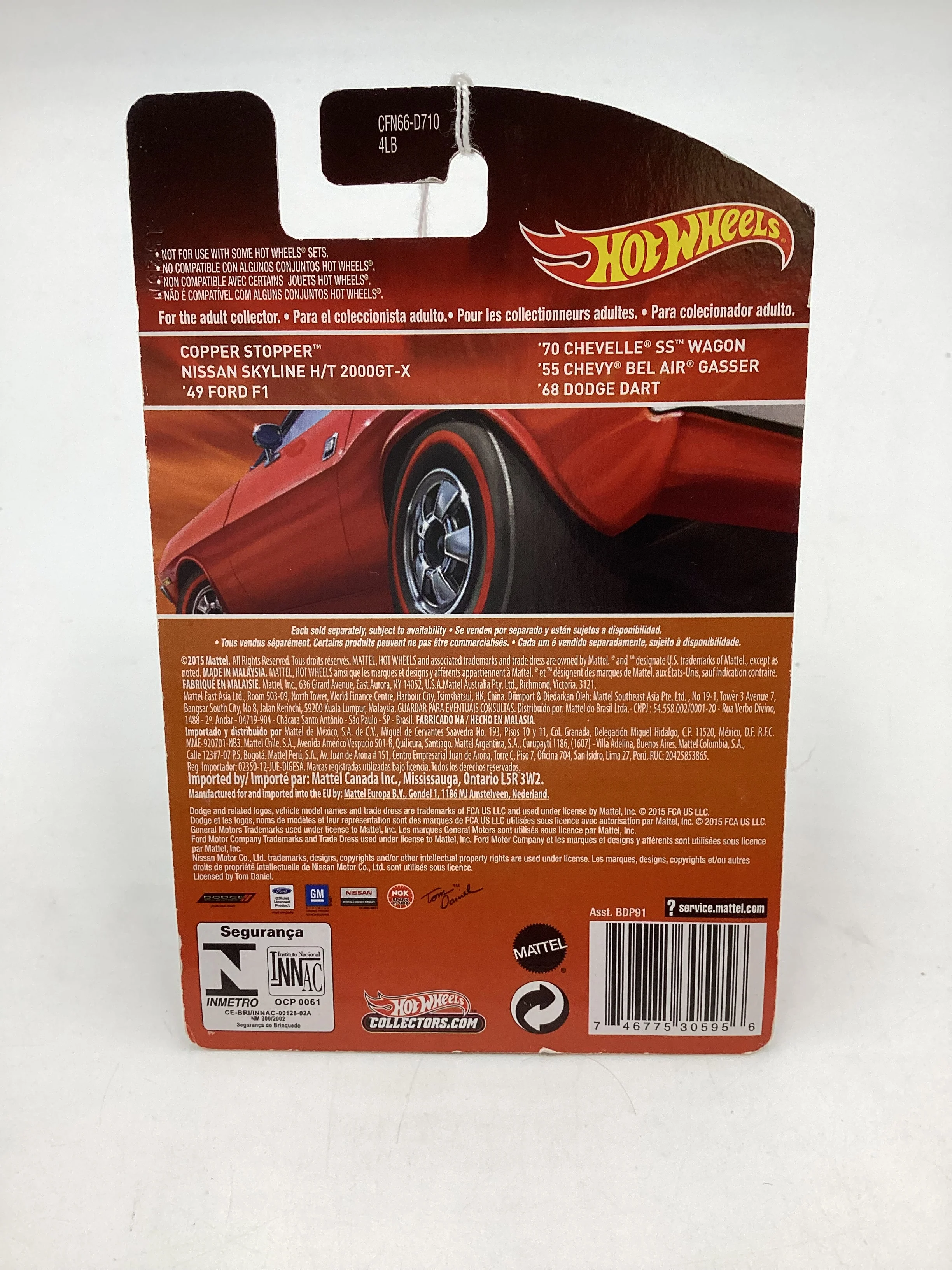 Hot wheels 2015 Redline #1 Copper Stopper 158D - Image 7