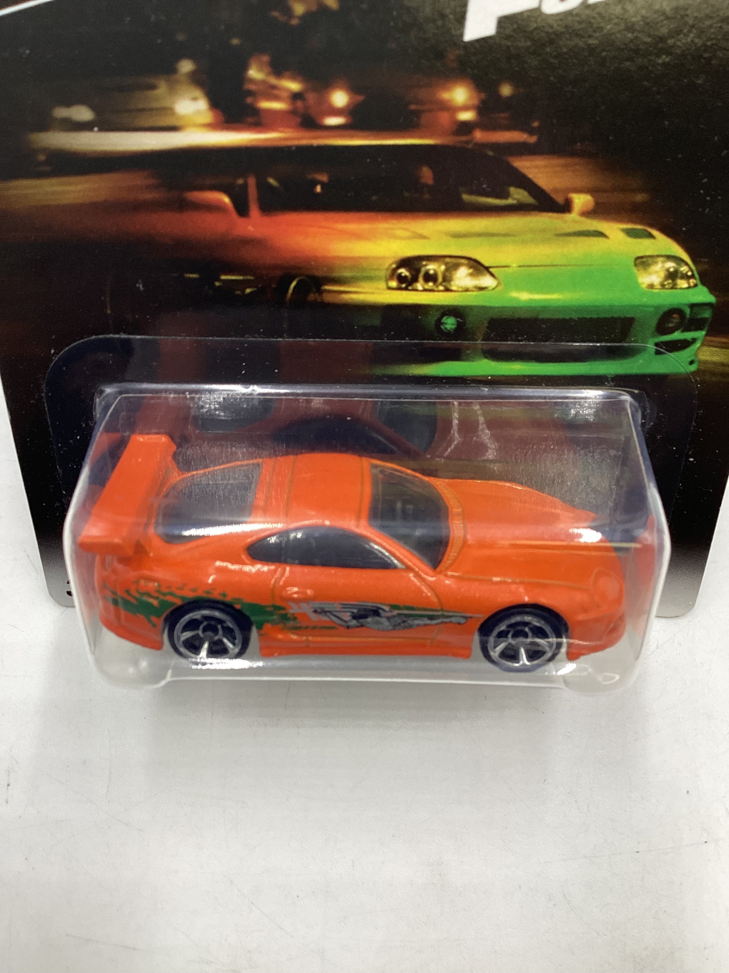 Hot wheels 2016 Fast and furious 94 Toyota supra orange #1 w/protector 69A - Image 6