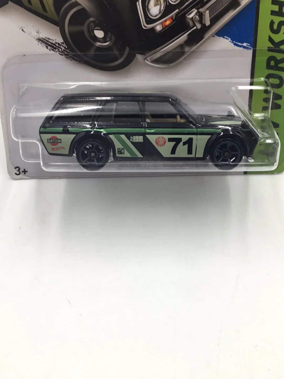 Hot Wheels 2017 71 Datsun Bluebird 510 wagon Kmart exclusive with protector - Image 2