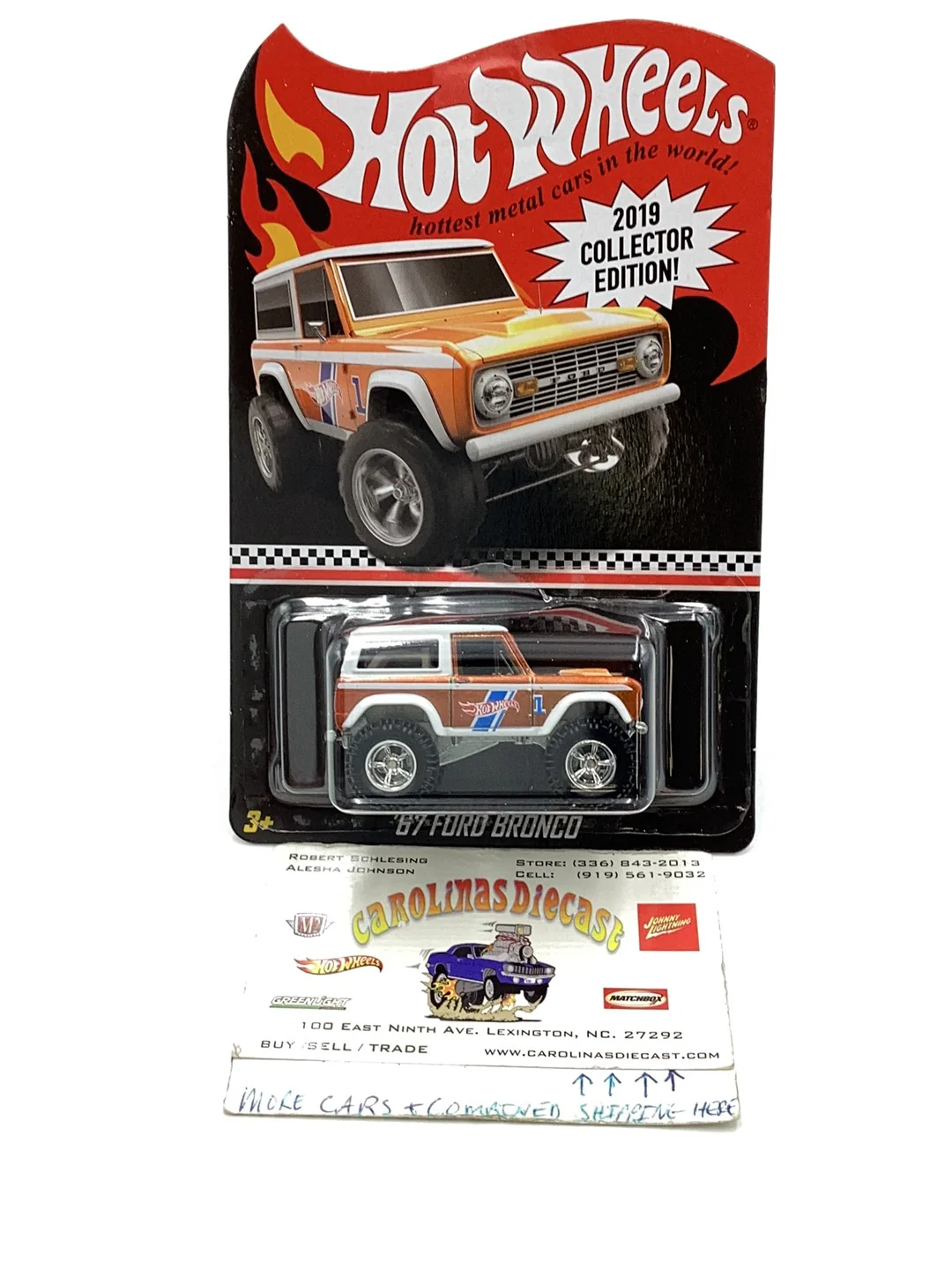 Hot wheels 2019 mail in collectors edition 67 Ford Bronco
