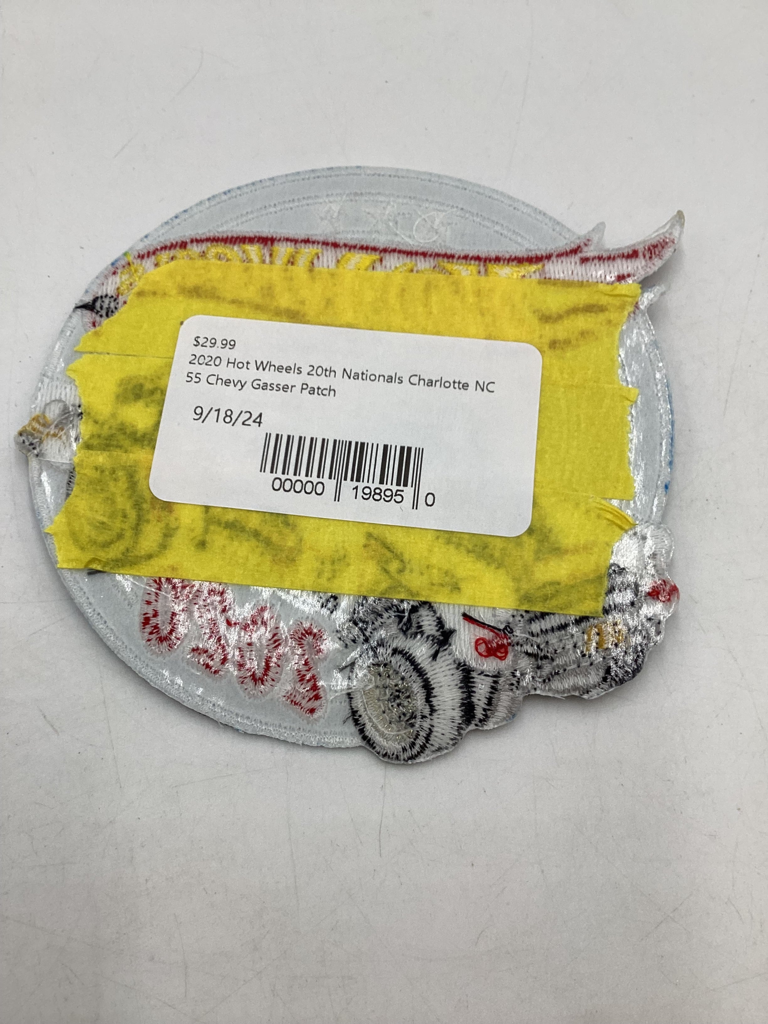 Hot wheels 2020 20th Nationals Charlotte NC 55 Chevy Gasser Patch - Image 3