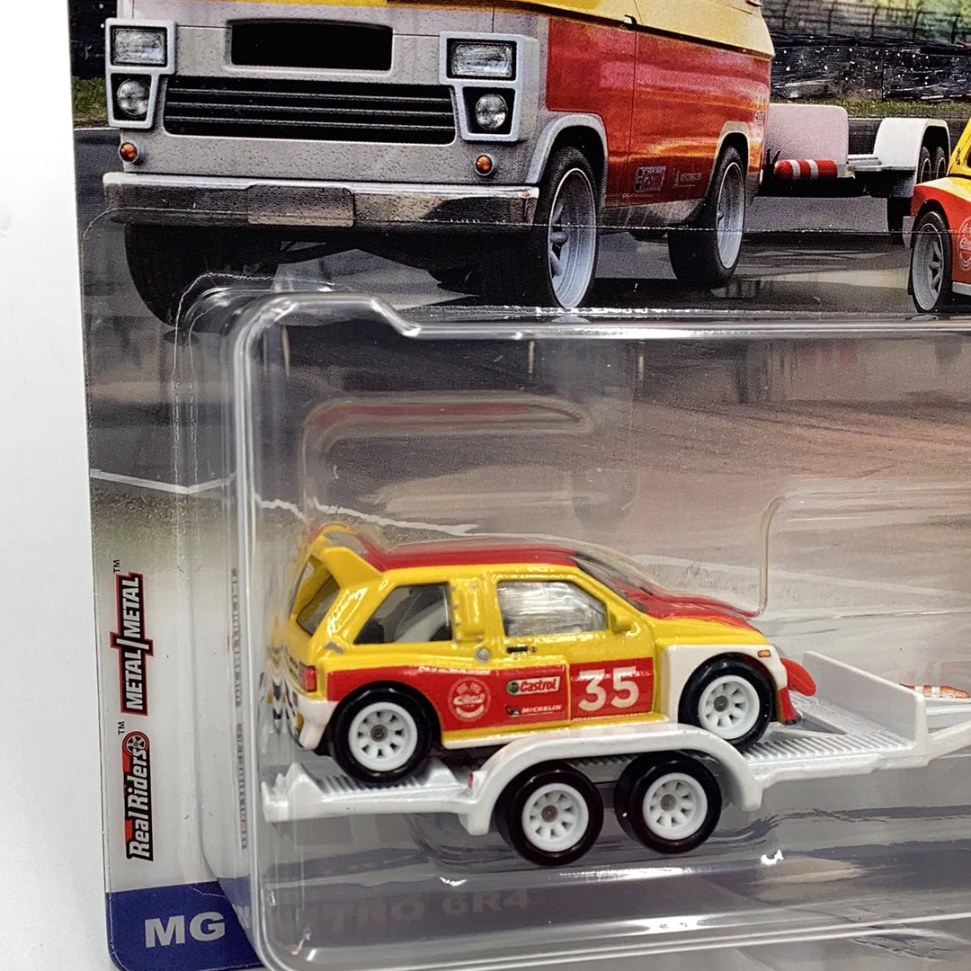 HOT WHEELS 2023 CAR CULTURE TEAM TRANSPORT #47 MG Metro 6R4 HW Rally Hauler 280A - Image 3