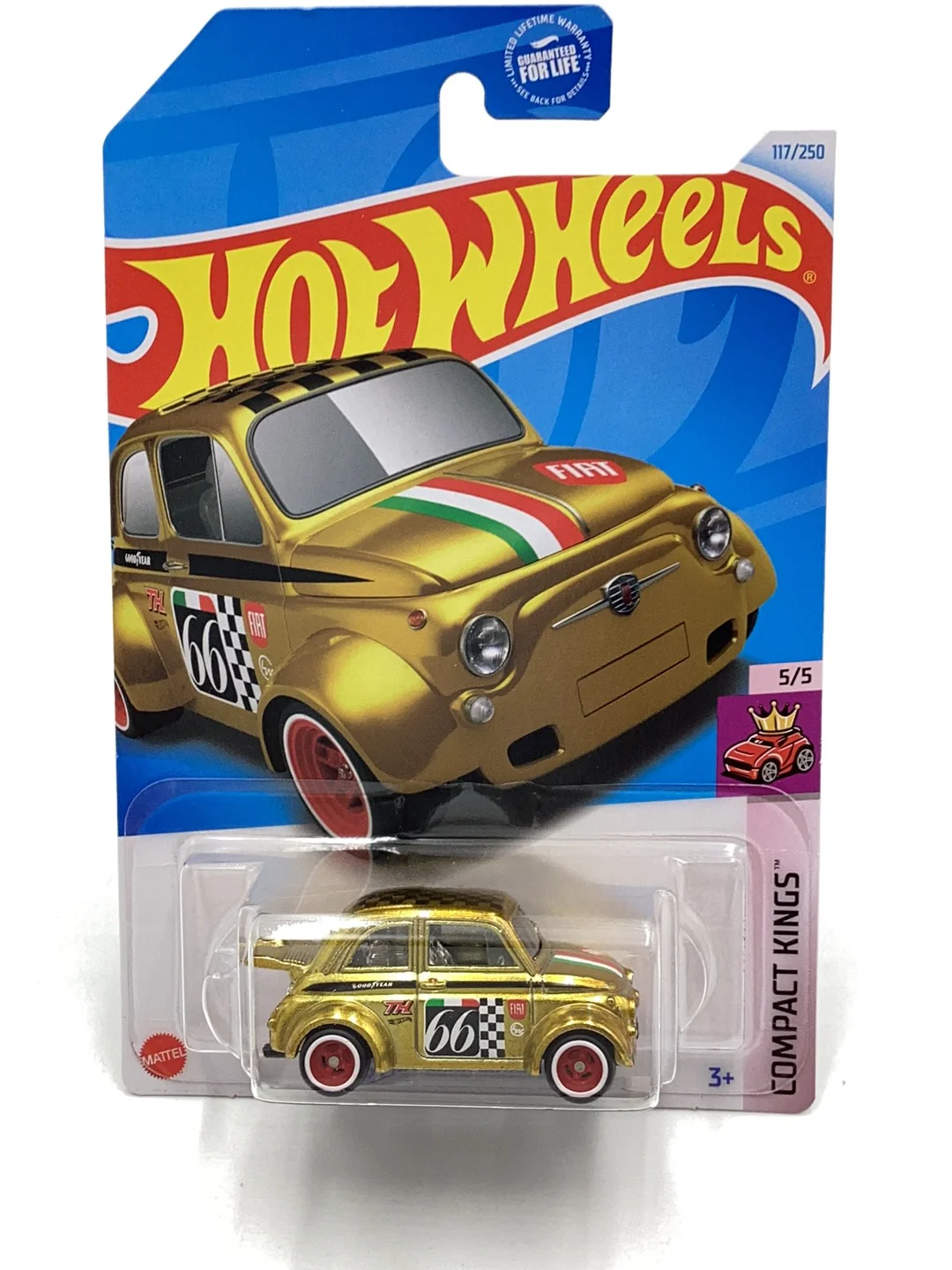 Hot Wheels 2024 E Case Super Treasure Hunt #117 60s Fiat 500D Modificado with protector #2 - Image 2
