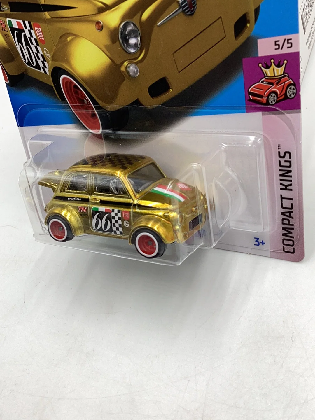Hot Wheels 2024 E Case Super Treasure Hunt #117 60s Fiat 500D Modificado with protector #2 - Image 5