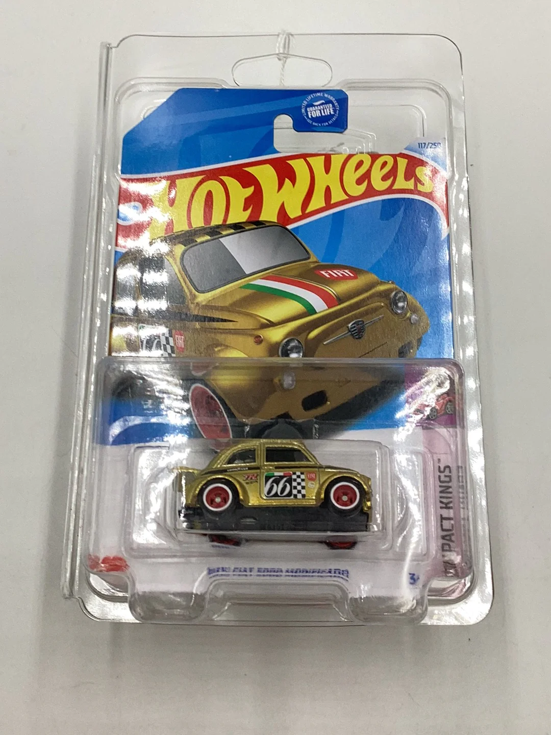 Hot Wheels 2024 E Case Super Treasure Hunt #117 60s Fiat 500D Modificado with protector #2 - Image 8