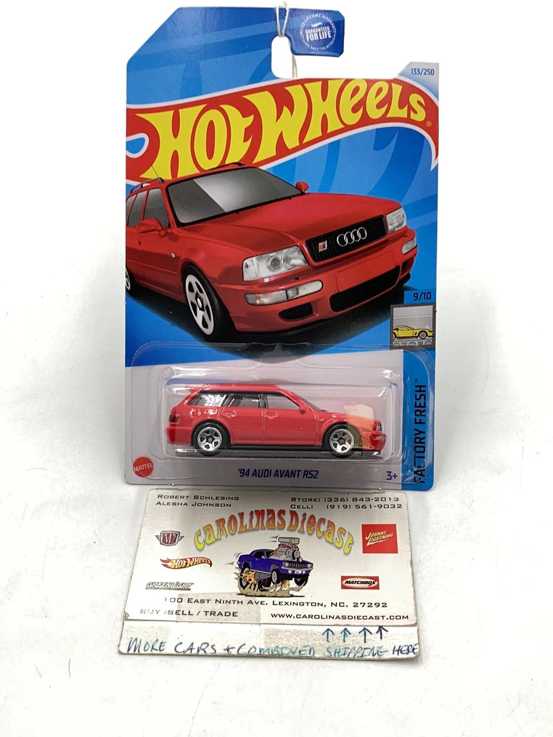 Hot Wheels 2024 F Case #133 94 Audi Avant RS2 109i