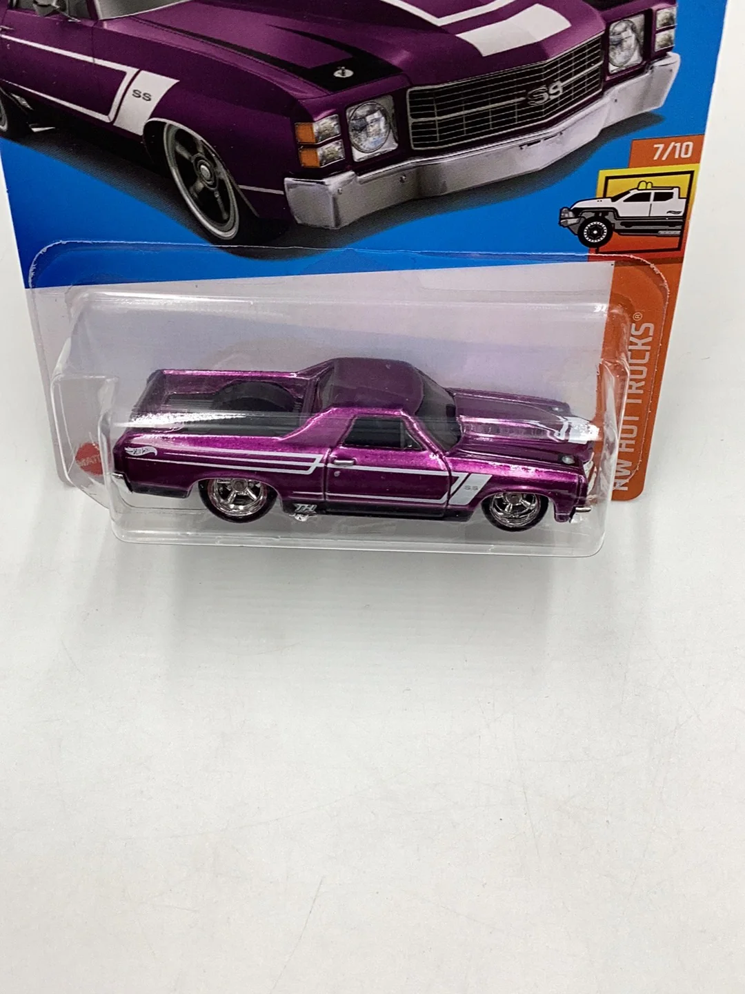 Hot Wheels 2024 F Case Super Treasure Hunt #132 72 El Camino with protector - Image 6