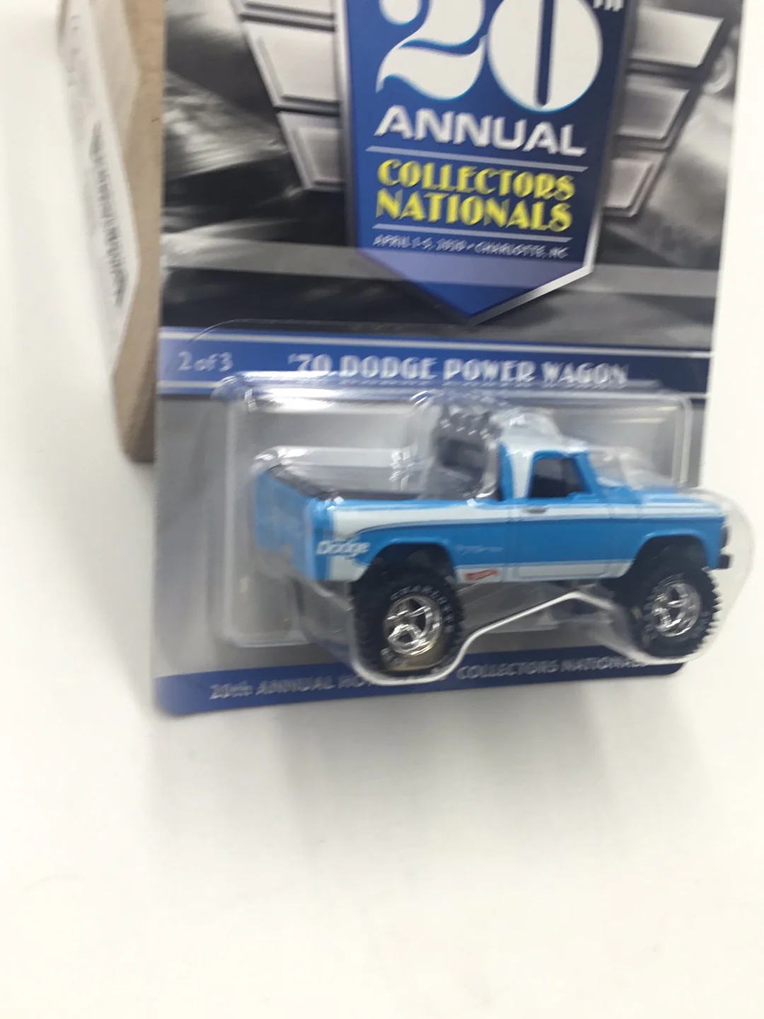 Hot wheels 20th annual collectors Nationals 1970 Dodge Power Wagon 941/6000 in Protector - Image 3