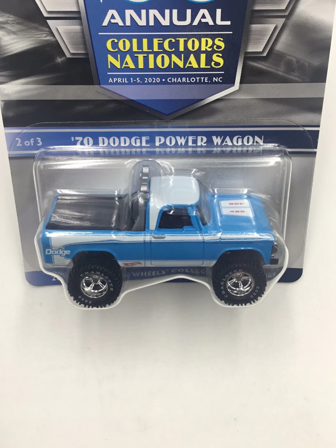 Hot wheels 20th annual collectors Nationals 1970 Dodge Power Wagon 941/6000 in Protector - Image 5