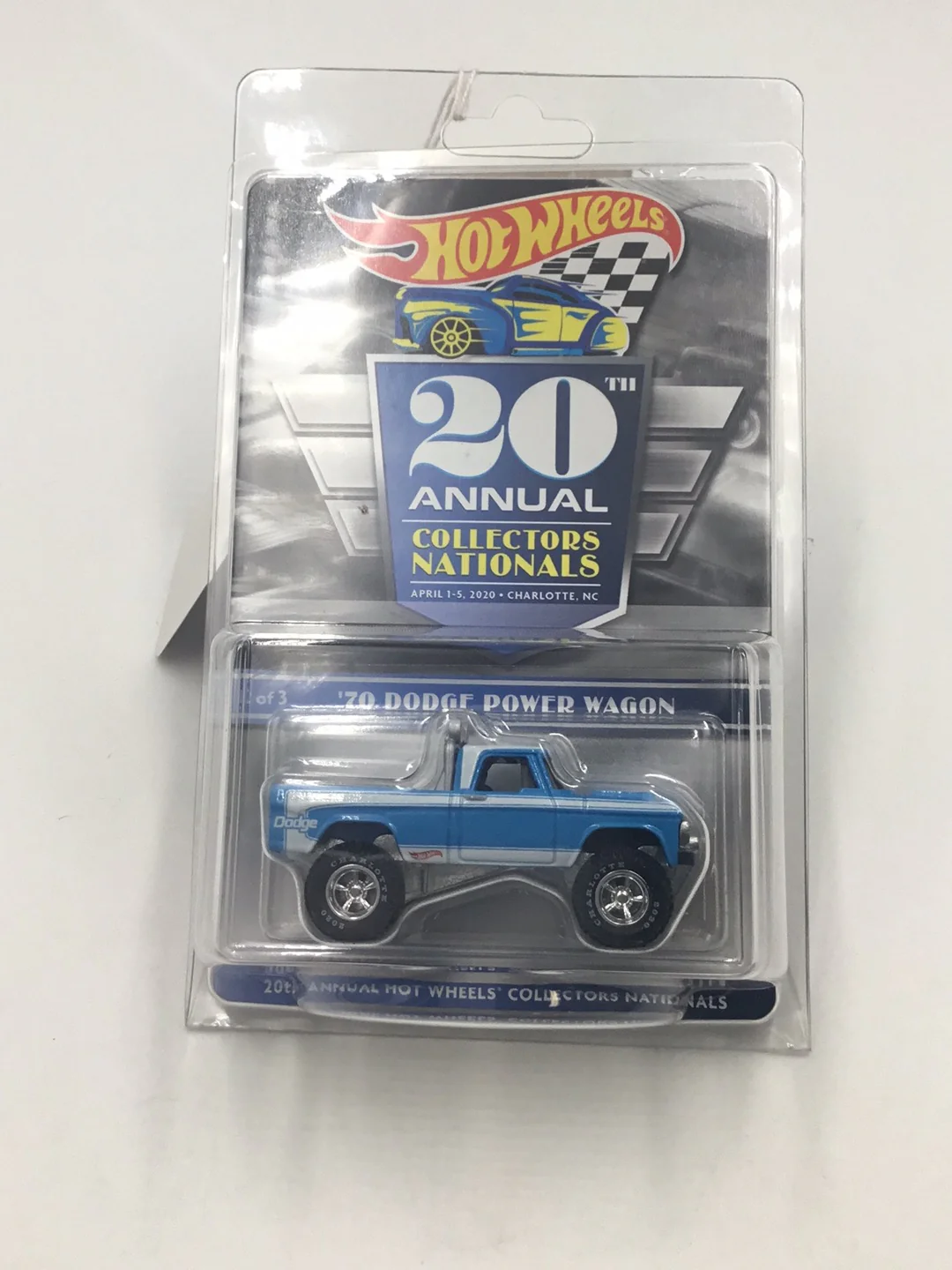 Hot wheels 20th annual collectors Nationals 1970 Dodge Power Wagon 941/6000 in Protector - Image 9