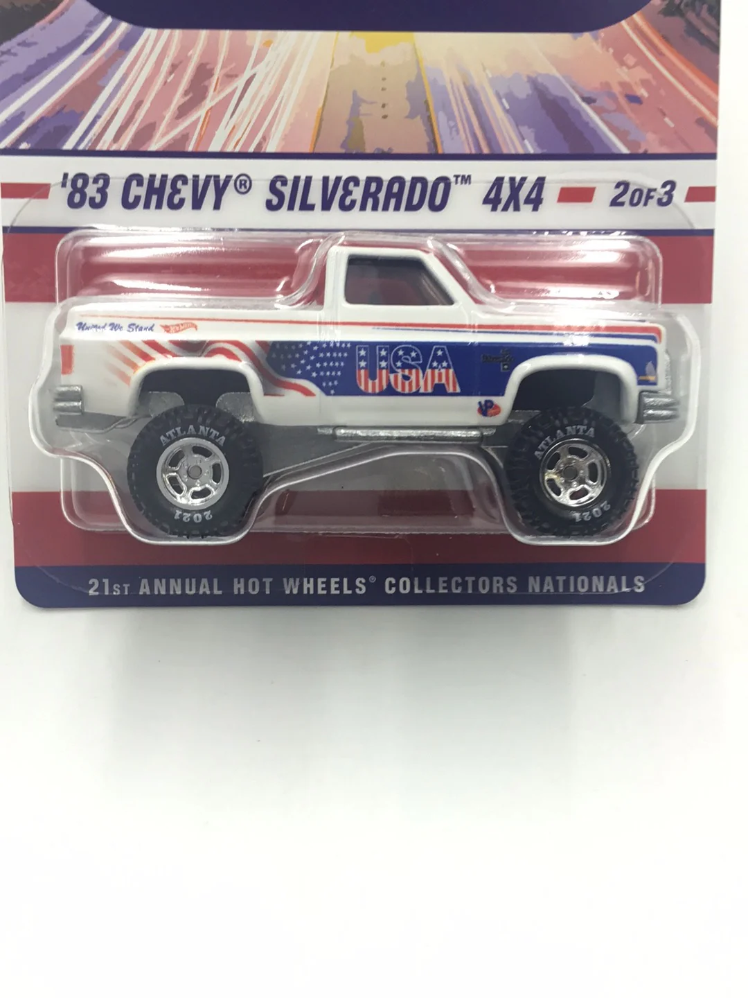 Hot wheels 21st annual collectors nationals 83 Silverado 4x4 1155/5500 - Image 2