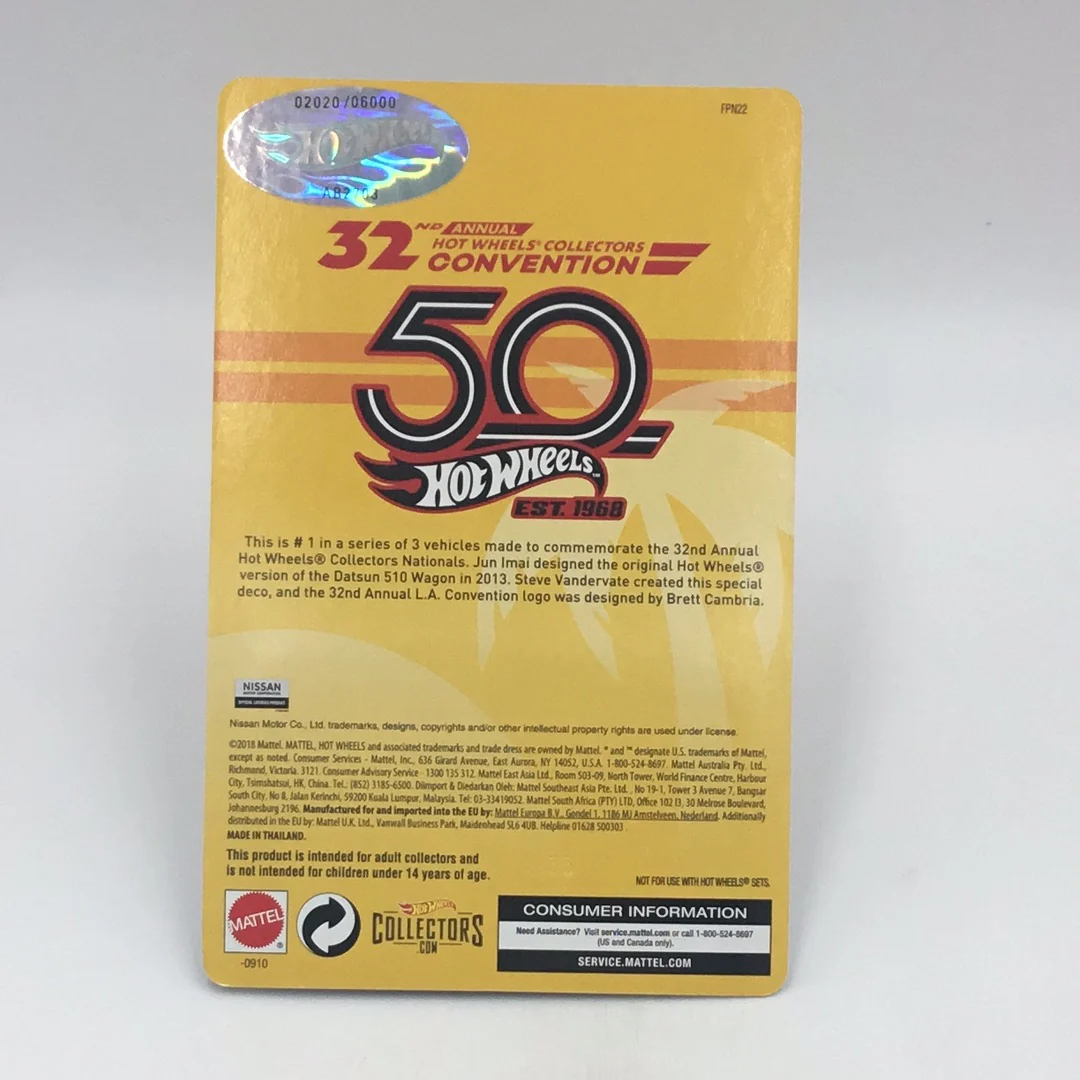Hot wheels 32nd annual collectors Convention Datsun 510 Wagon #2020/6000 - Image 6