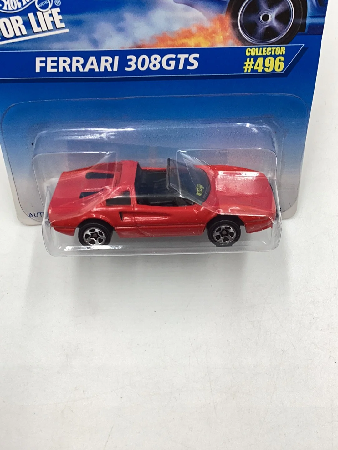 Hot wheels #496 Ferrari 308 GTS New! on card with protector - Image 6