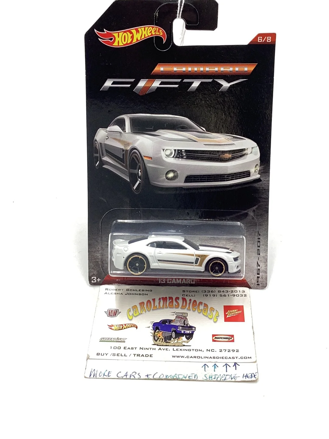 Hot Wheels 6/8 #6 Camaro Fifty Series 13 Camaro 155E