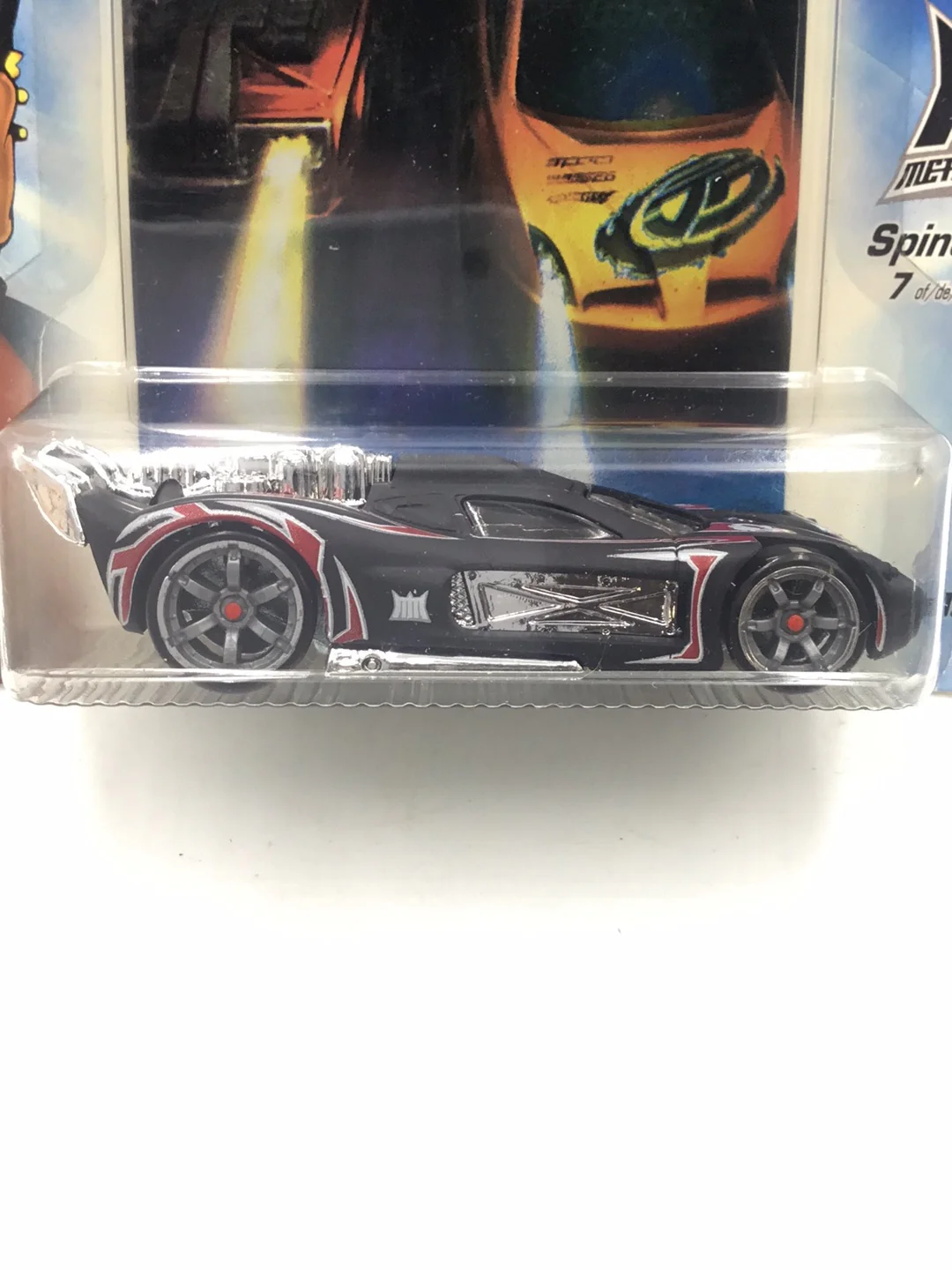 Hot wheels Acceleracers Metal Maniacs Spine Buster 7 of 9 CM6 Wheels (Bad card) - Image 2