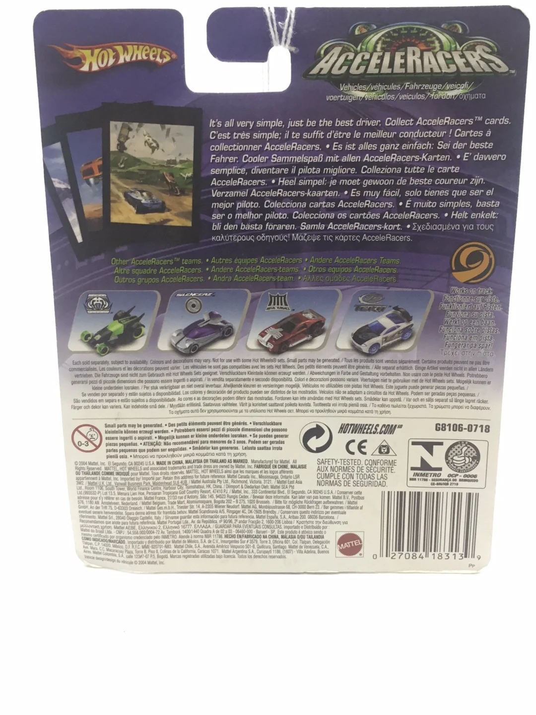 Hot wheels Acceleracers Metal Maniacs Spine Buster 7 of 9 CM6 Wheels (Bad card) - Image 7