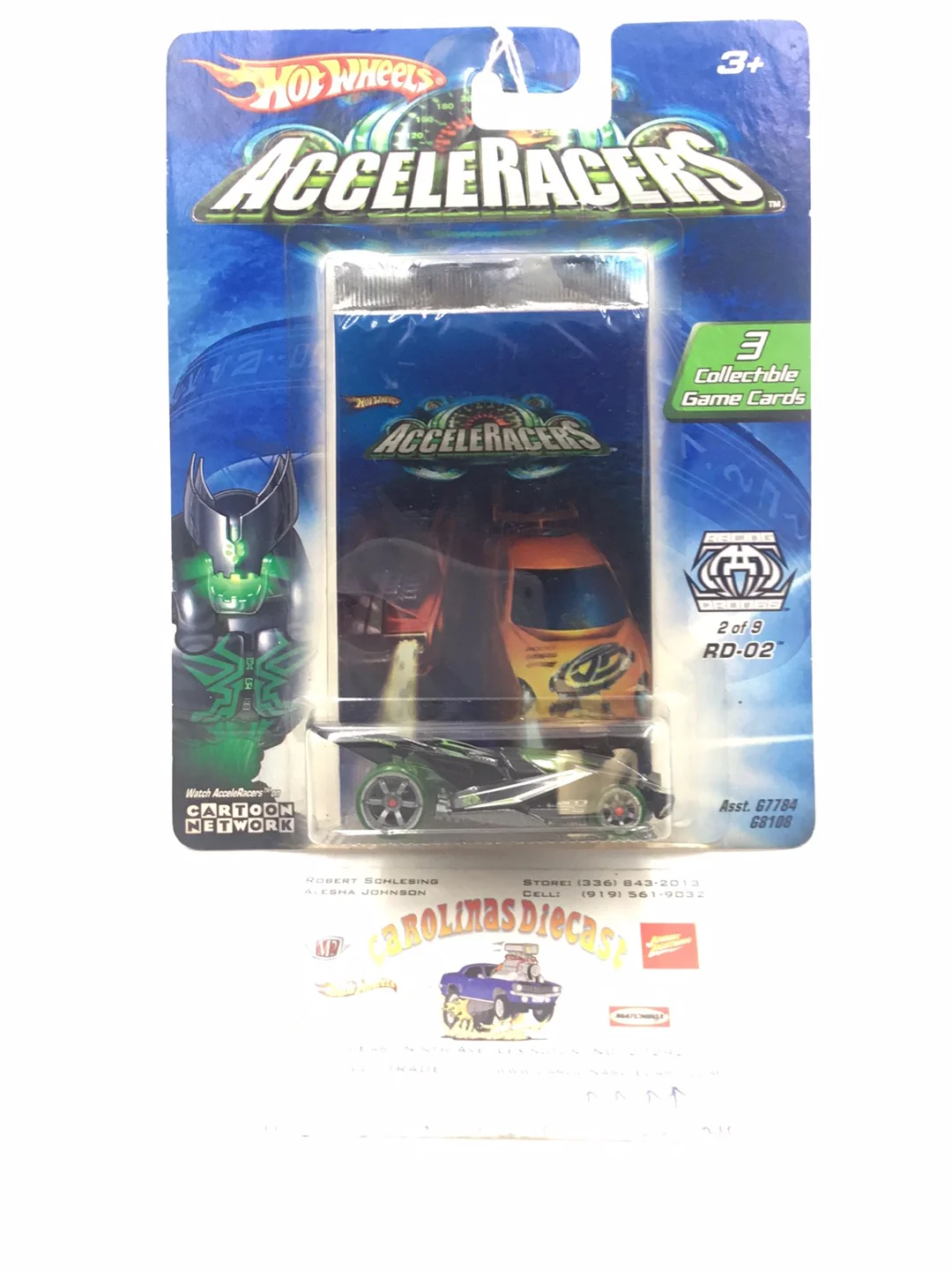 Hot wheels Acceleracers Racing Drones RD-02 2 of 9 (Bad Card)