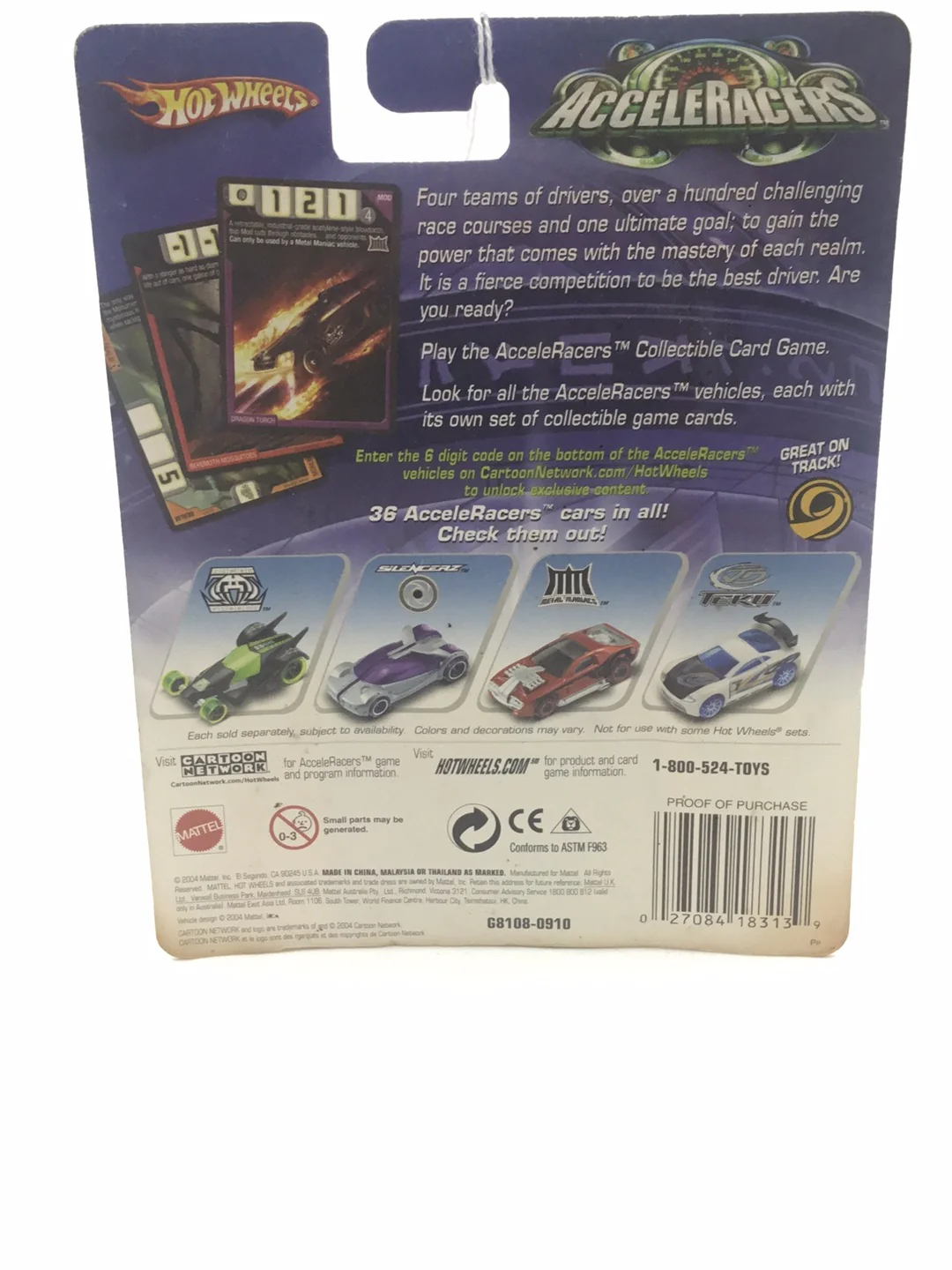 Hot wheels Acceleracers Racing Drones RD-02 2 of 9 (Bad Card) - Image 7