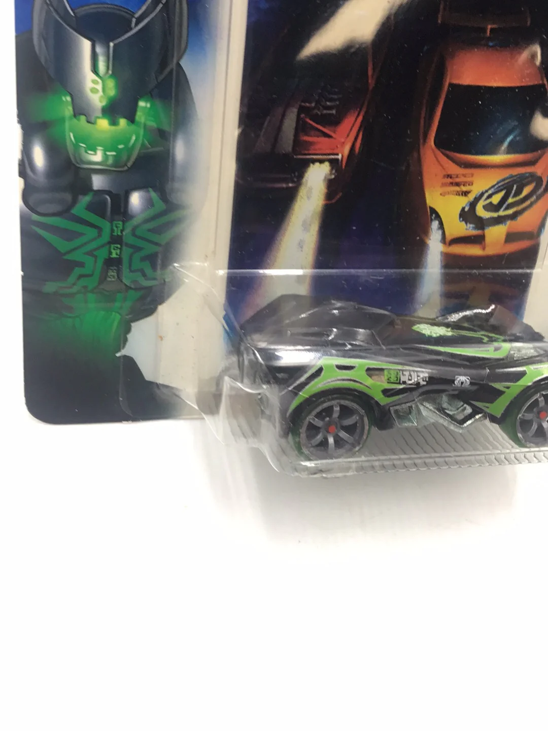 Hot wheels Acceleracers Racing Drones RD-03 3 of 9 Black International card  (Bad card) - Image 3