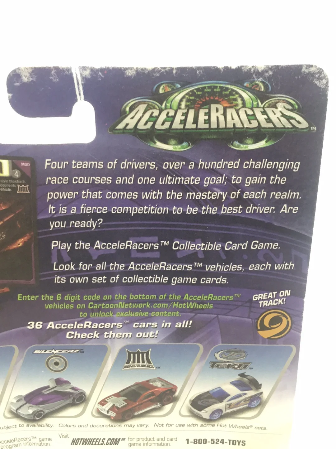 Hot wheels Acceleracers Racing Drones RD-03 3 of 9 Black US card  (Bad card) - Image 6