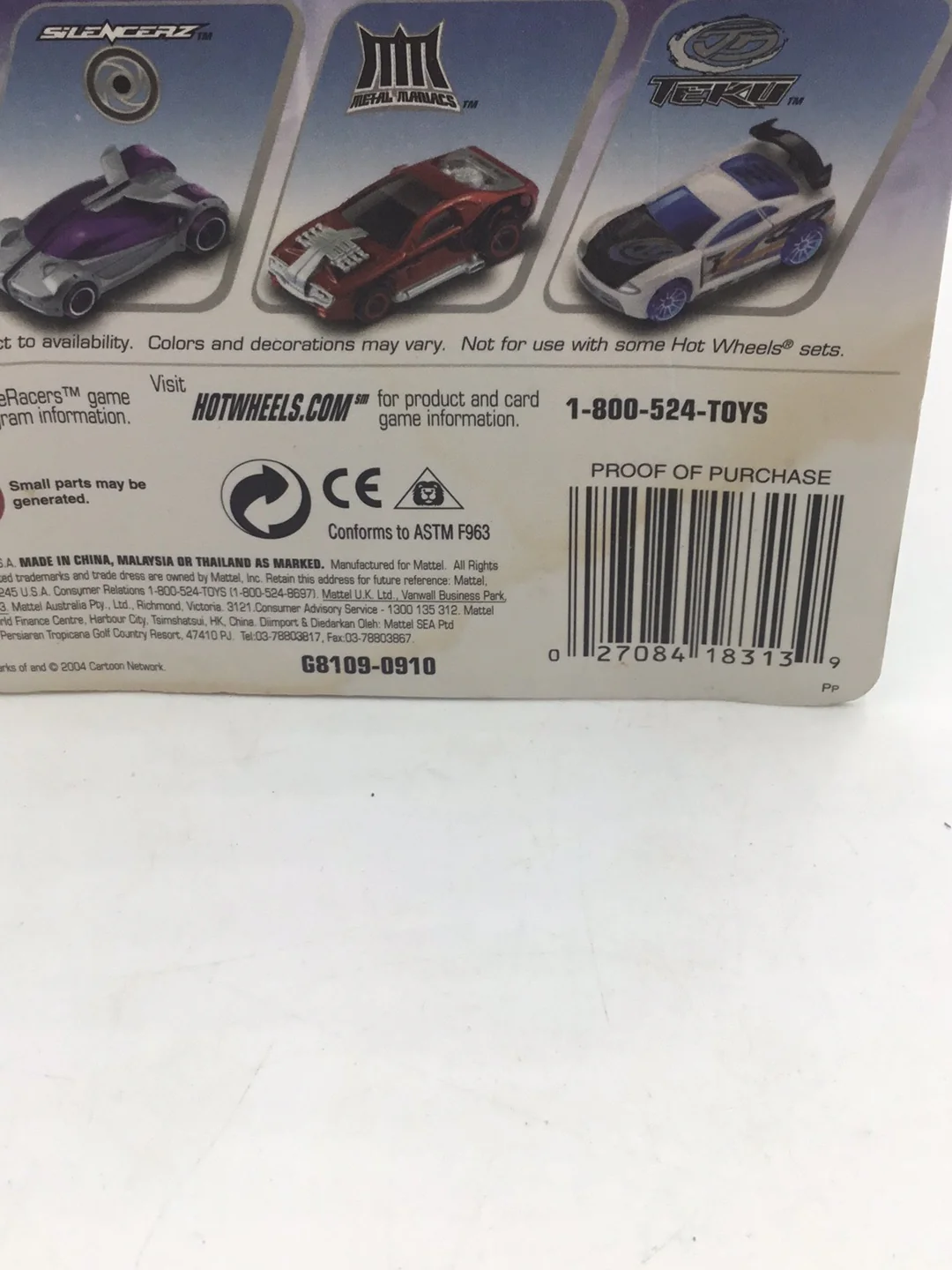 Hot wheels Acceleracers Racing Drones RD-03 3 of 9 Black US card  (Bad card) - Image 7
