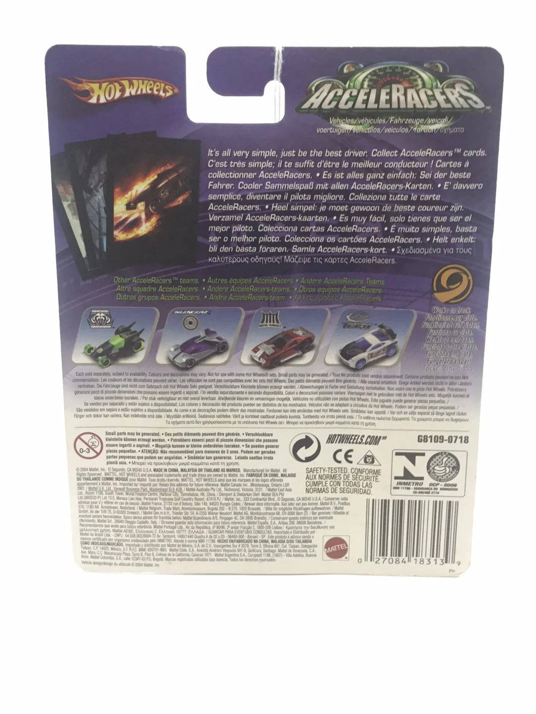 Hot wheels Acceleracers Racing Drones RD-03 3 of 9 Grey International Card - Image 6
