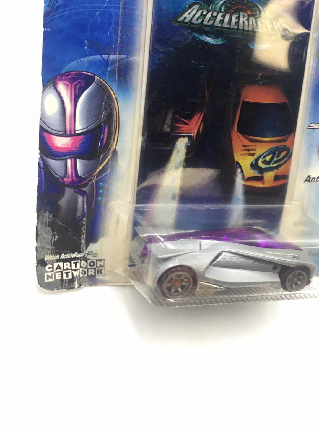 Hot wheels Acceleracers Silencerz Anthracite 3 of 9  US card ( Bad card) - Image 3