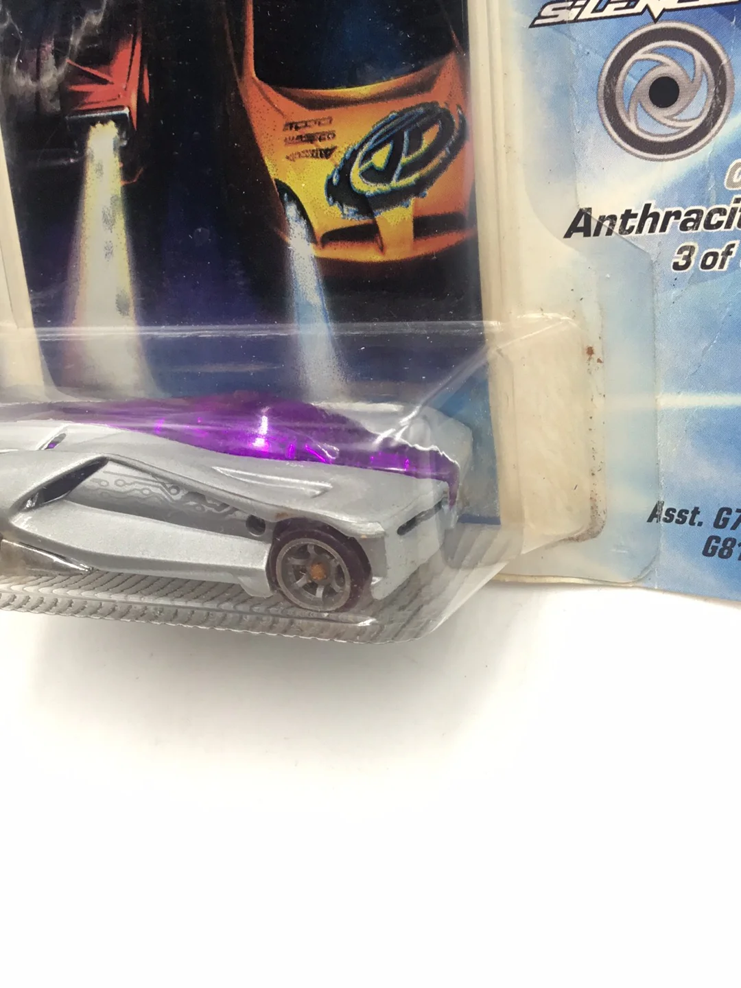 Hot wheels Acceleracers Silencerz Anthracite 3 of 9  US card ( Bad card) - Image 4