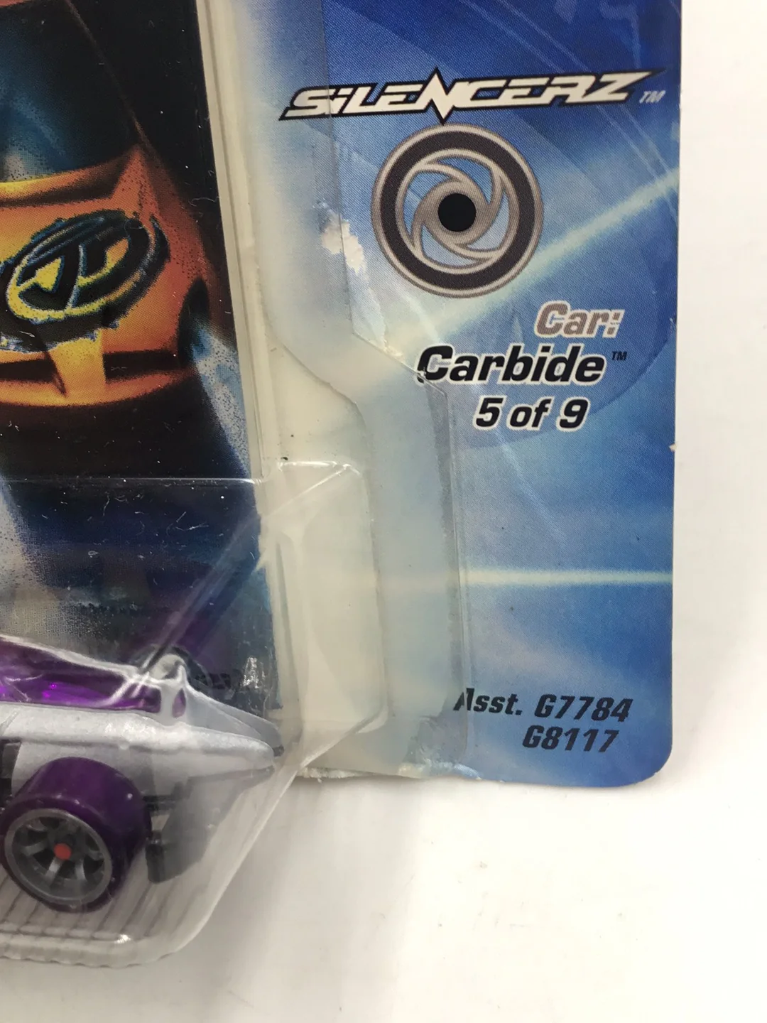Hot wheels Acceleracers Silencerz Carbide 5 of 9 US card (Bad Card) - Image 7