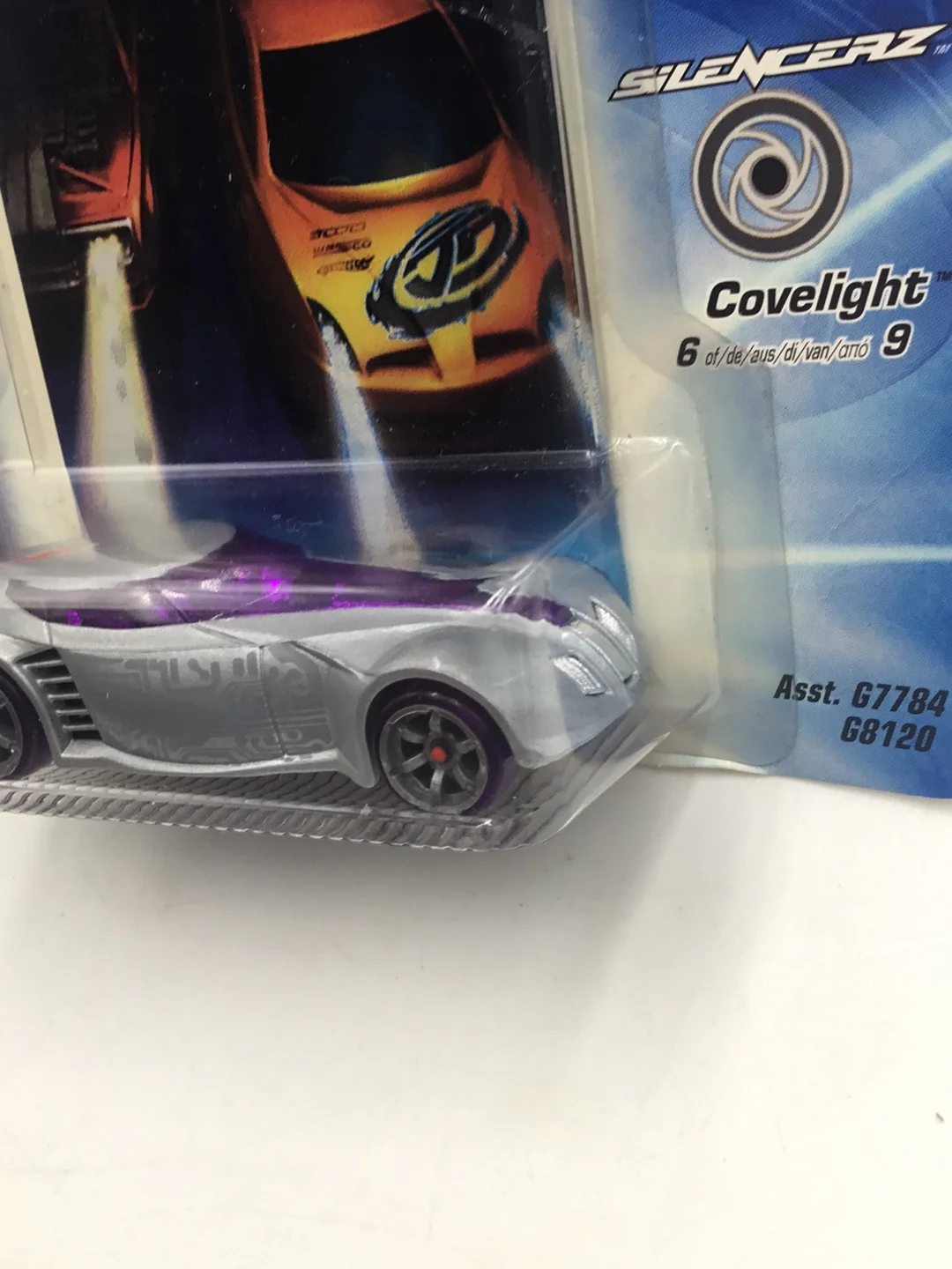 Hot wheels Acceleracers Silencerz Covelight 6 of 9 international card (Bad Card) - Image 4