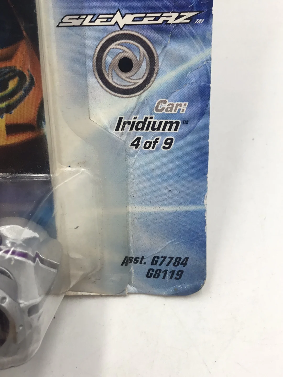 Hot wheels Acceleracers Silencerz Iridium 4 of 9 US card CM 5 Wheels (Bad Card) - Image 7