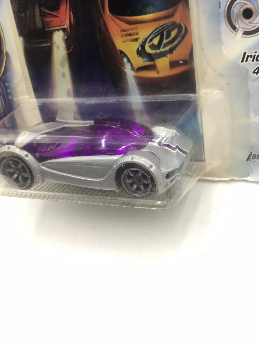 Hot wheels Acceleracers Silencerz Iridium 4 of 9 US card CM 6 Wheels (Bad Card) #1 - Image 4