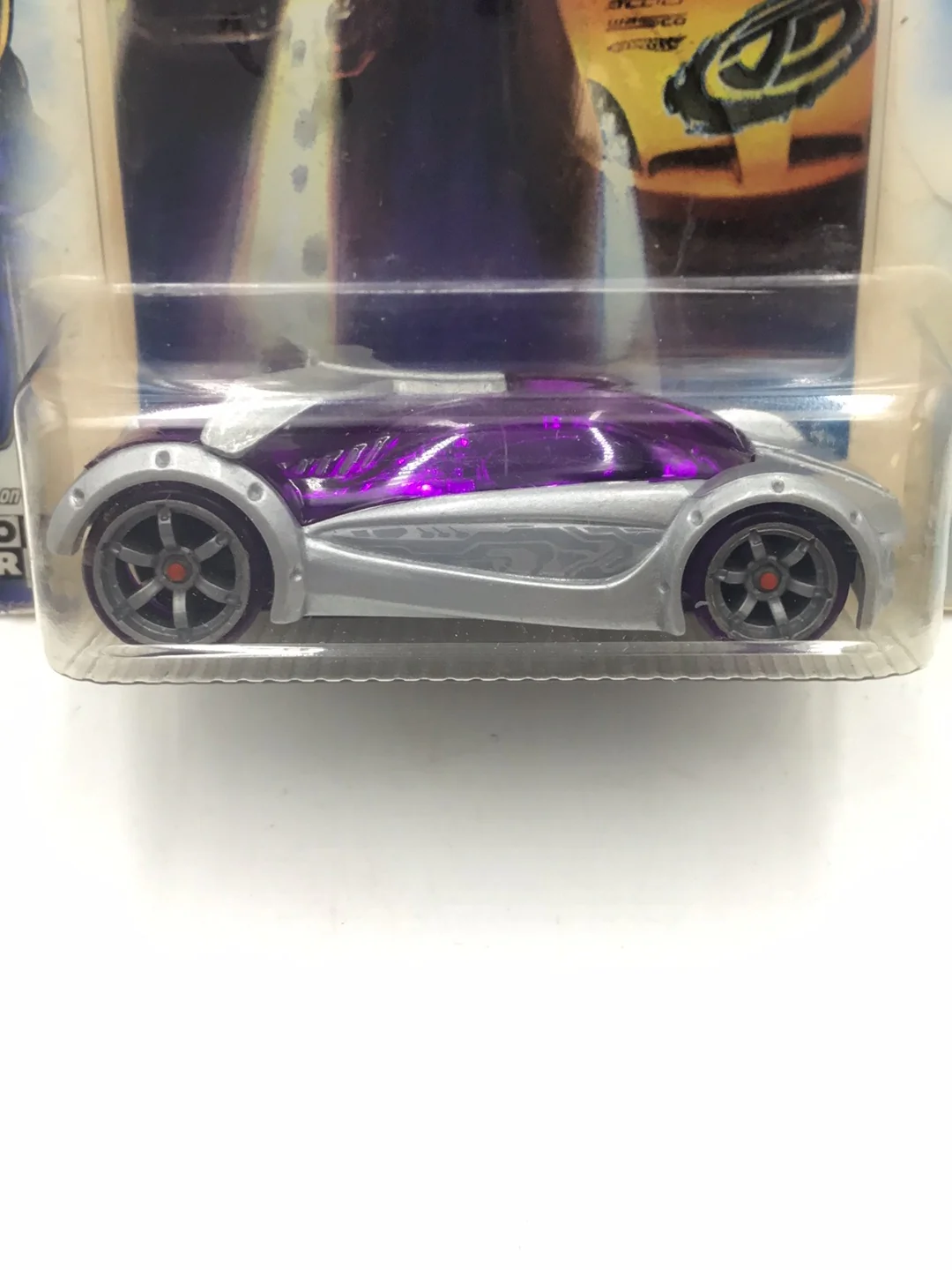 Hot wheels Acceleracers Silencerz Iridium 4 of 9 US card CM 6 Wheels (Bad Card) #2 - Image 2