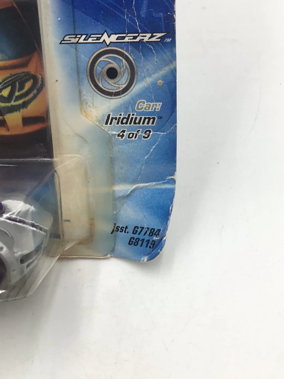Hot wheels Acceleracers Silencerz Iridium 4 of 9 US card CM 6 Wheels (Bad Card) #2 - Image 6