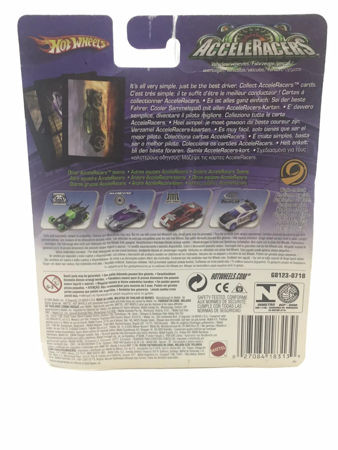 Hot wheels Acceleracers Silencerz Octainium 1 of 9 international card (Bad Card) - Image 9