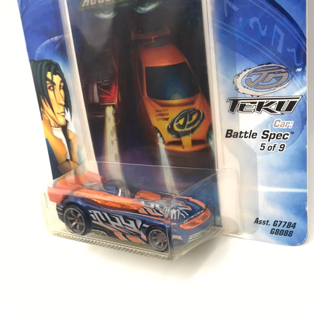 Hot wheels Acceleracers Teku Battle Spec 5 of 9 HTF Blue CM6 - Image 3