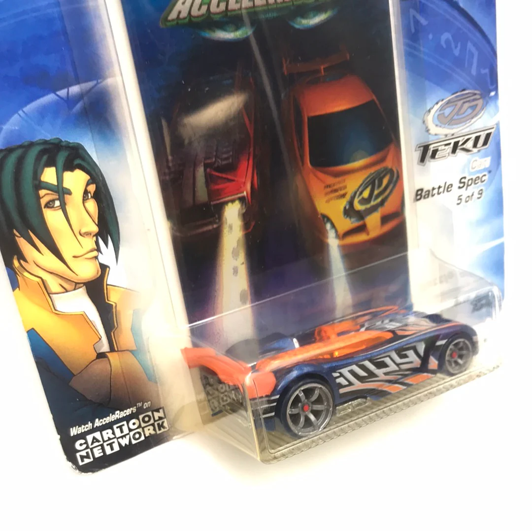 Hot wheels Acceleracers Teku Battle Spec 5 of 9 HTF Blue CM6 - Image 4