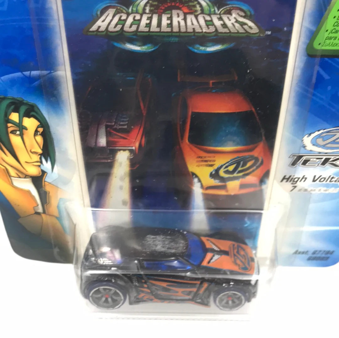 Hot wheels Acceleracers Teku High Voltage 7 of 9 HTF Blue CM6 int. Card bad card - Image 6