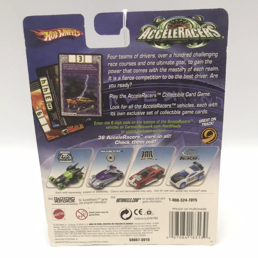 Hot wheels Acceleracers Teku Power Rage 6 of 9 HTF Blue CM6 - Image 6