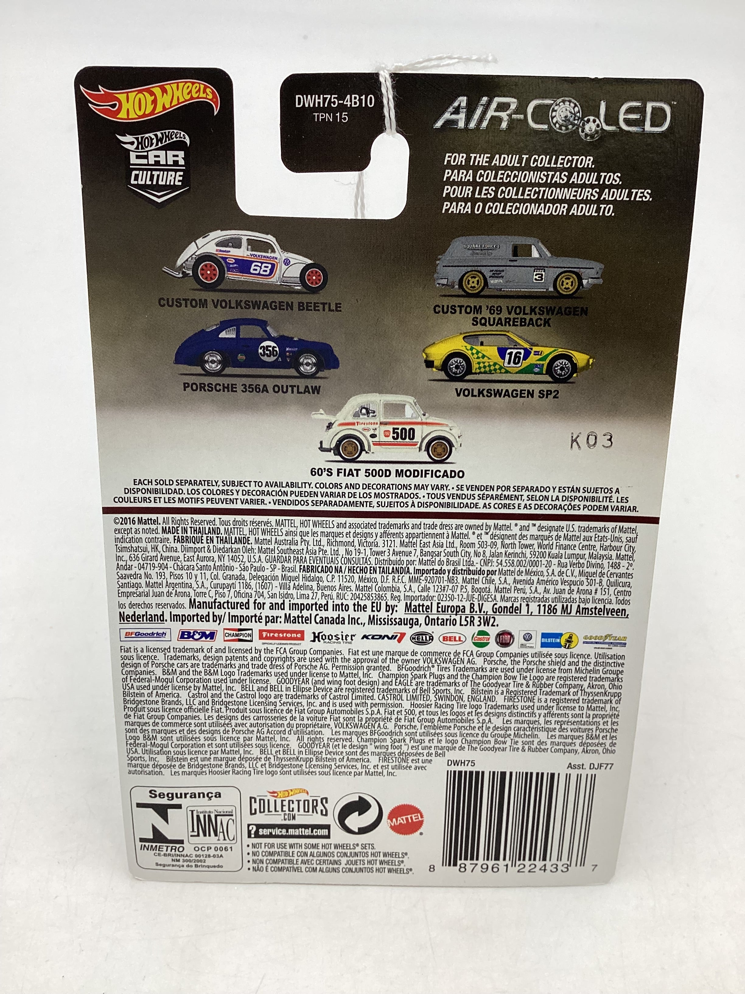 Hot Wheels Air Cooled Custom 69 Volkswagen Squareback 2/5 245N - Image 7