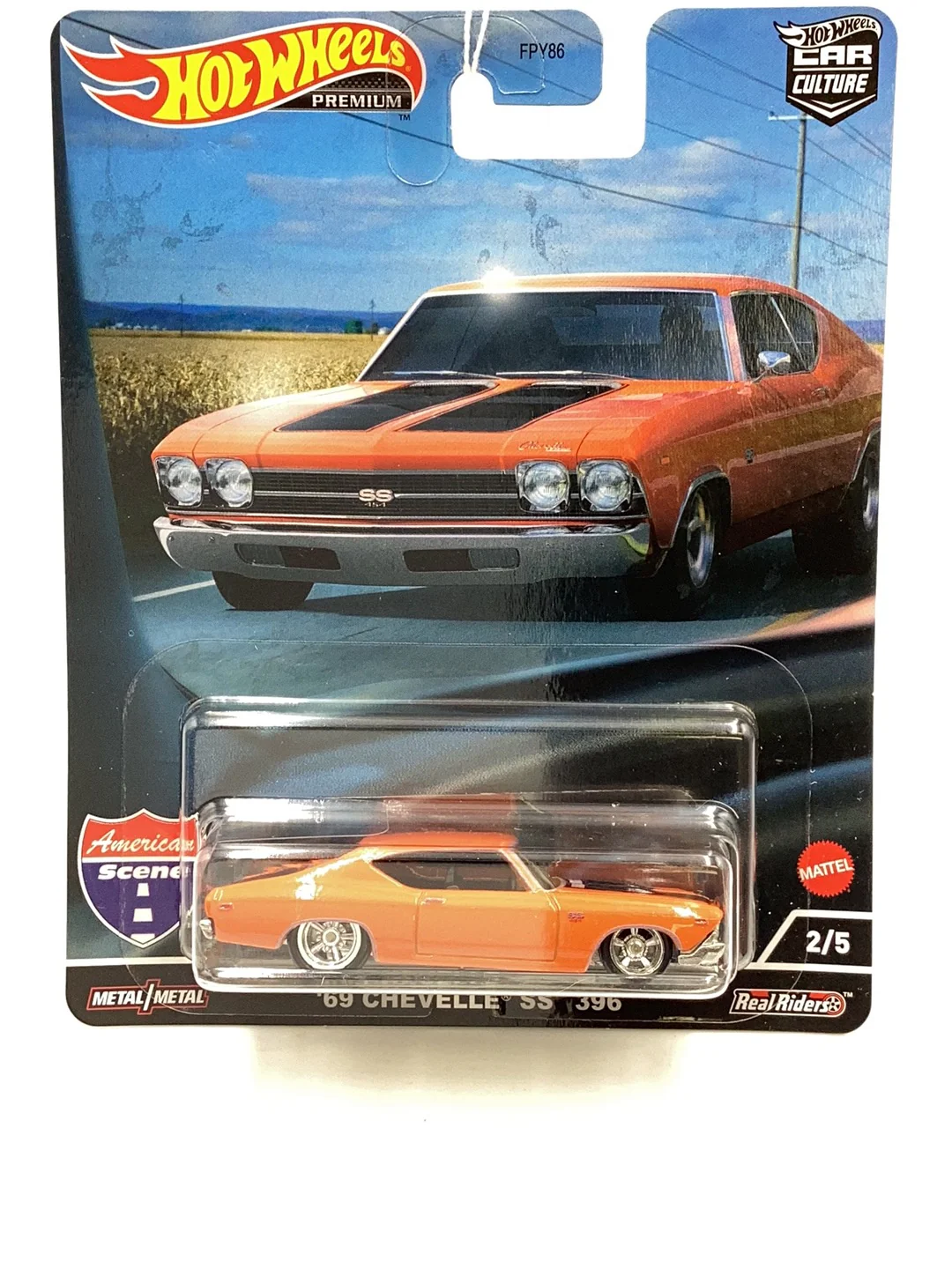 Hot wheels American Scene 2/5 69 Chevelle SS 396 244R - Image 2