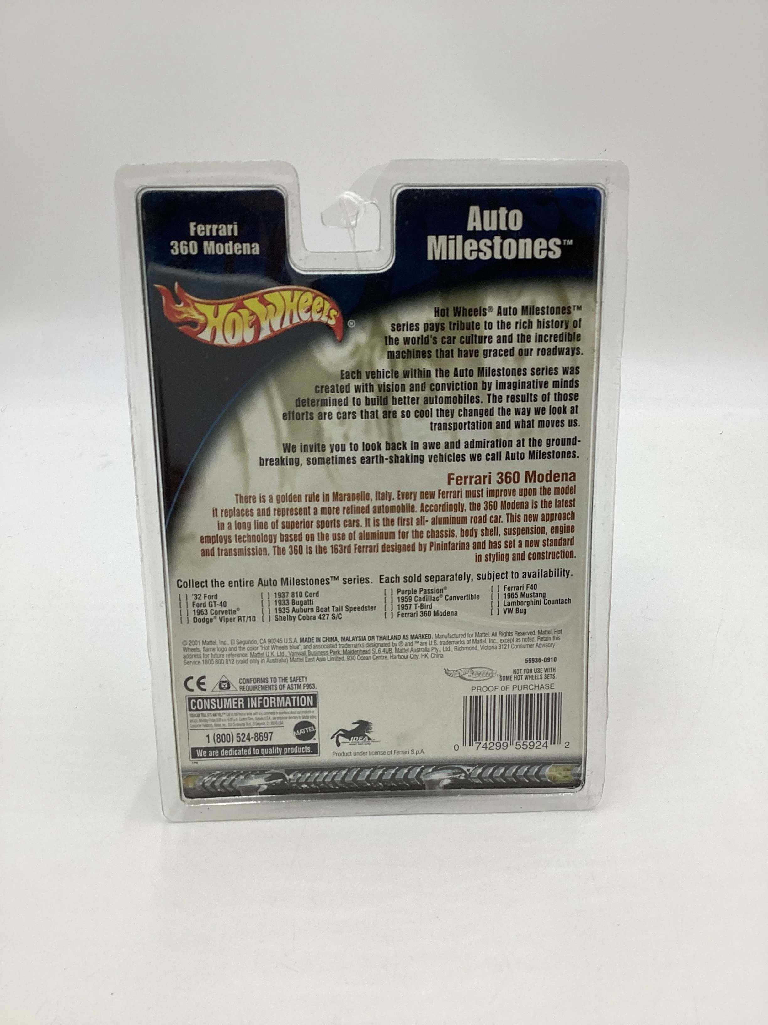Hot Wheels Auto Milestones Ferrari 360 Modena - Image 6