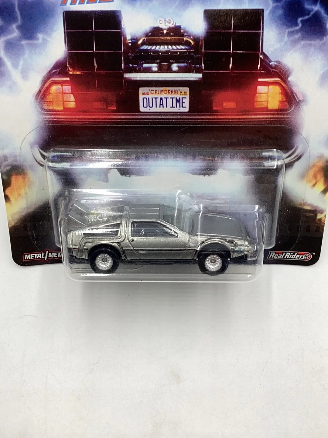 Hot wheels Back to the future Back to the future Time Machine W/Protector - Image 5