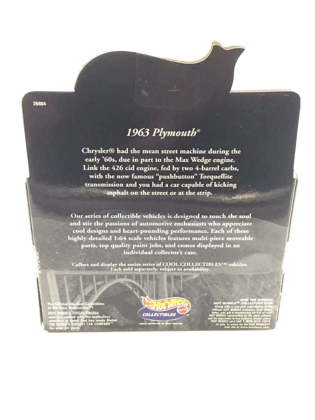 Hot Wheels Black Box 100% 1963 Plymouth Melrose Missle - Image 4