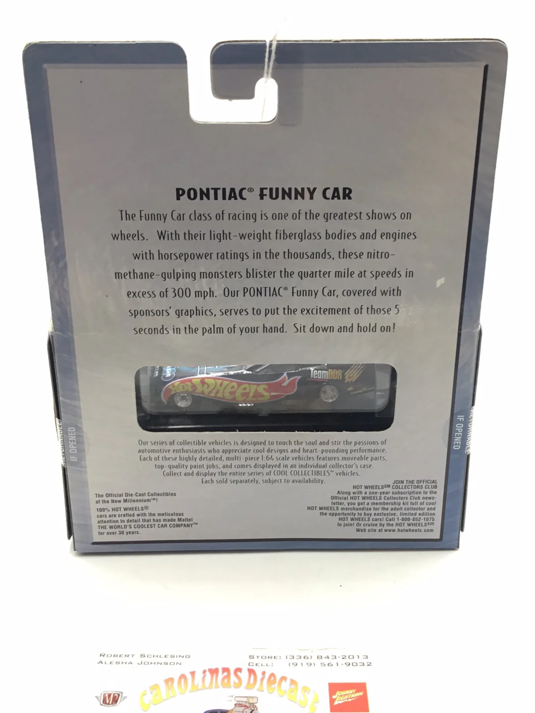 Hot Wheels Black Box 100% Pontiac Funny Car - Image 4