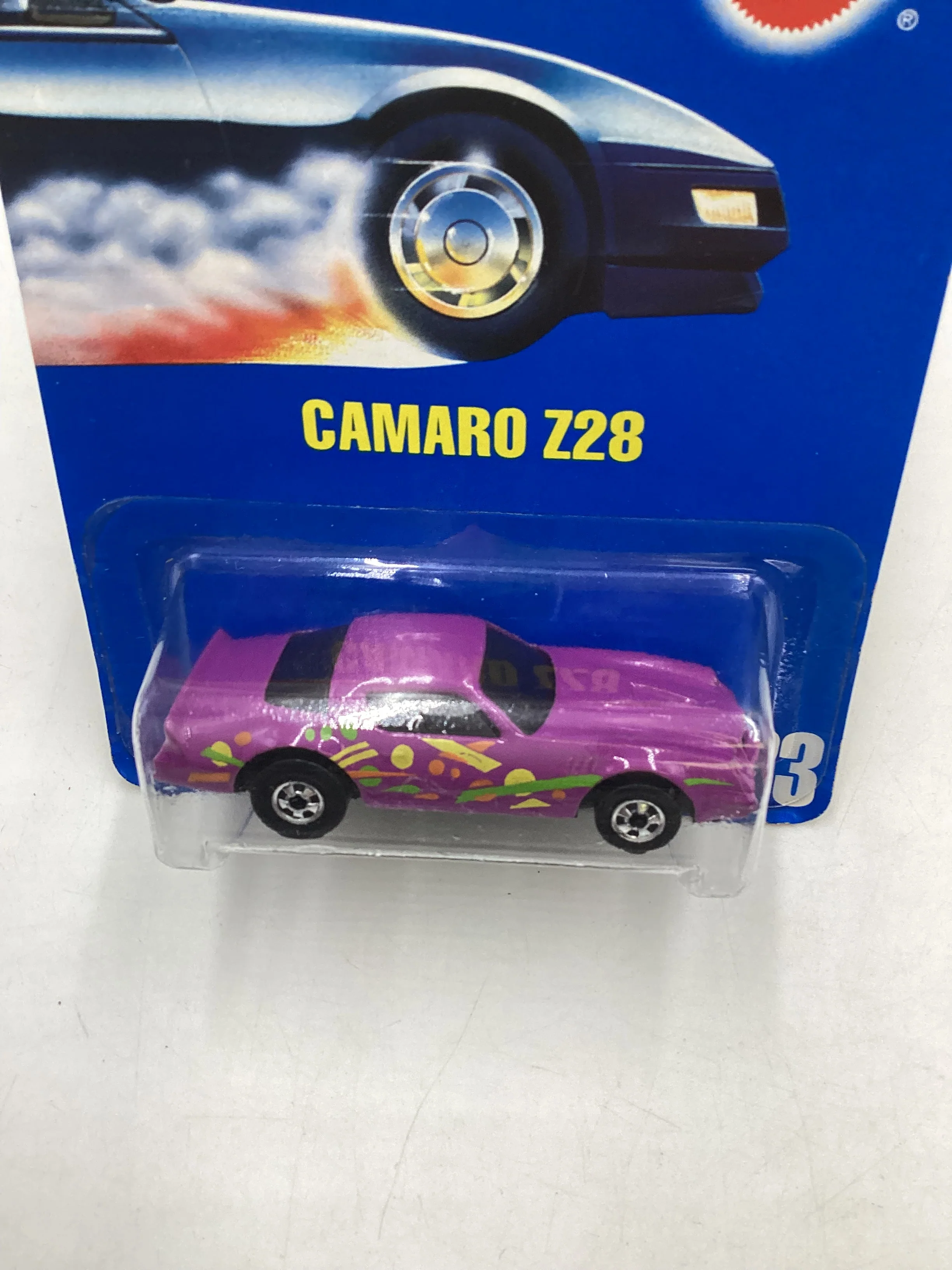Hot Wheels Blue Card Collector No. 033 Speed Points Purple Camaro Z28 240A - Image 6