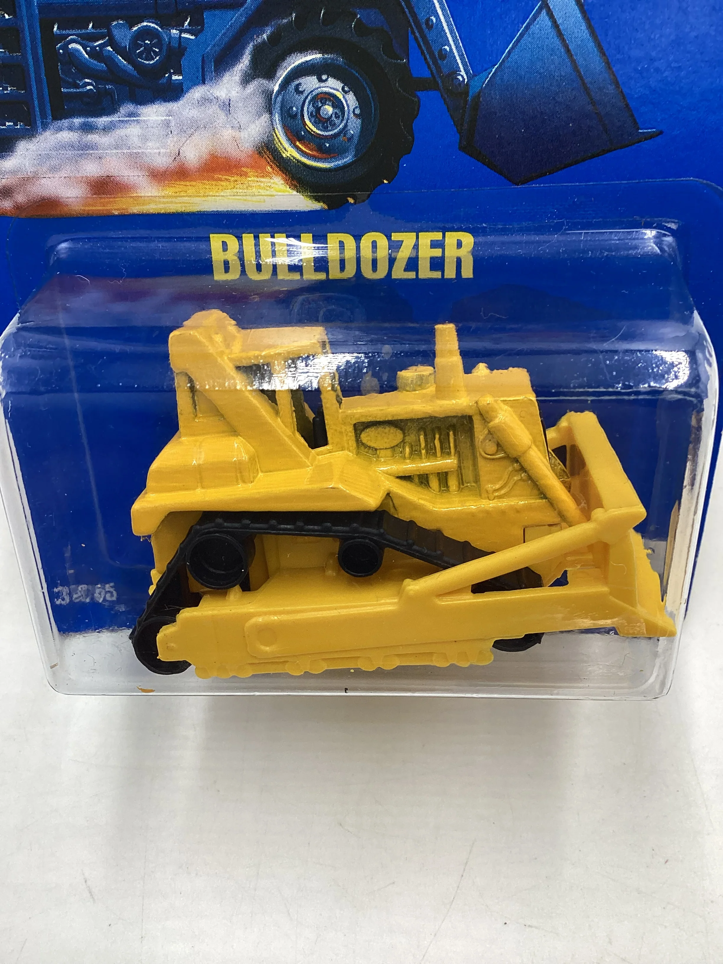 Hot Wheels Blue Card Collector No. 146 Bulldozer Yellow 239C - Image 3