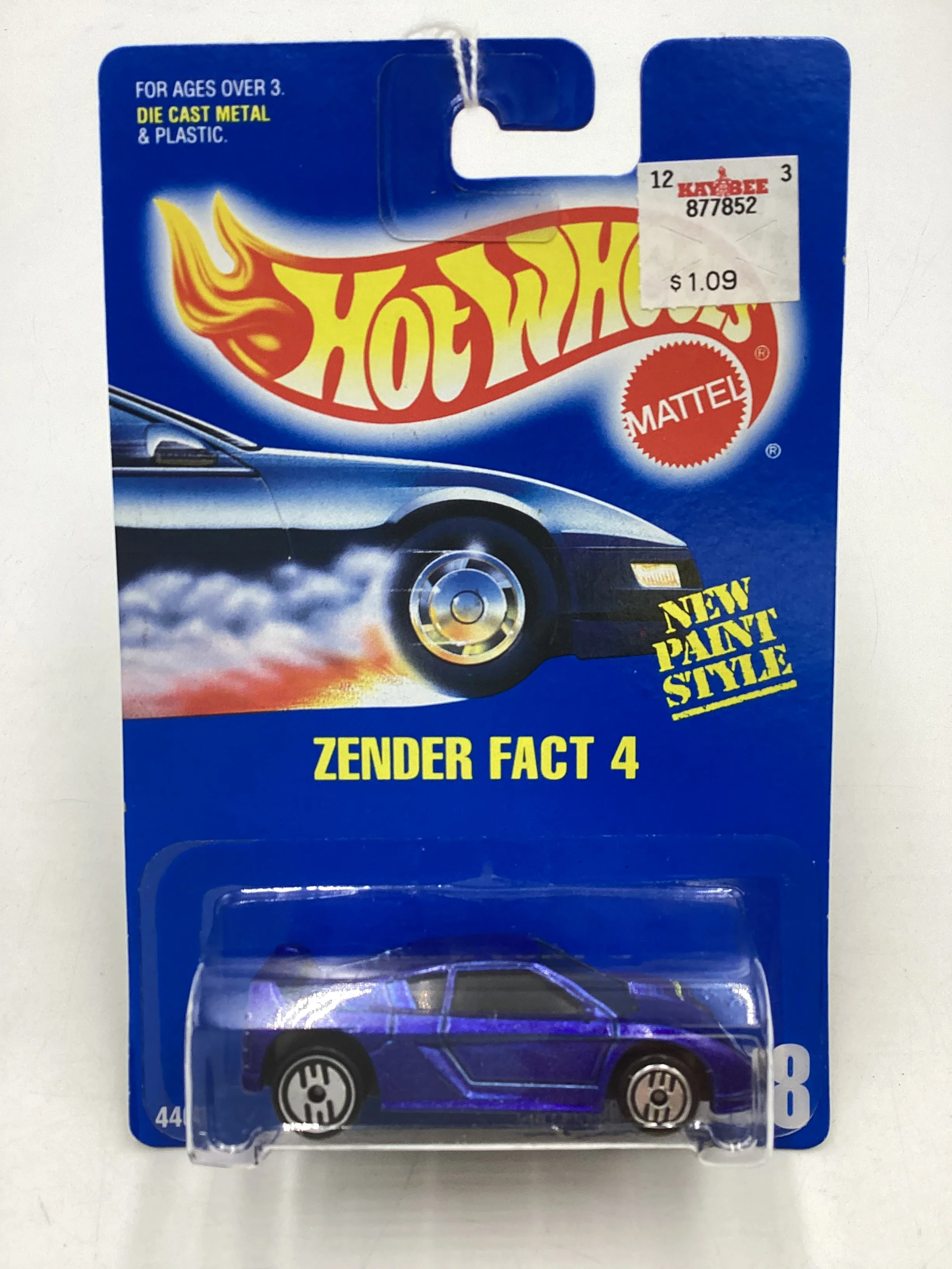 Hot Wheels Blue Card Collector No. 228 Zender Fact 4 Blue UH Chrome Wheels 237H - Image 2