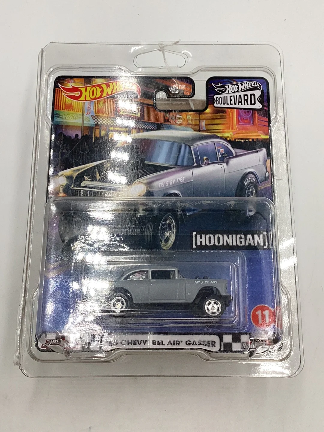 Hot Wheels Boulevard #11 55 Chevy Bel Air gasser Hoonigan - Image 9