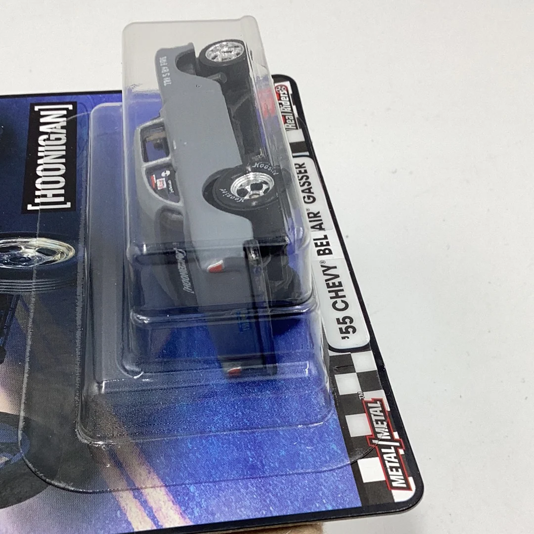 Hot Wheels Boulevard #11 55 Chevy Bel Air gasser Hoonigan chrome grill/ bumper D2 - Image 8